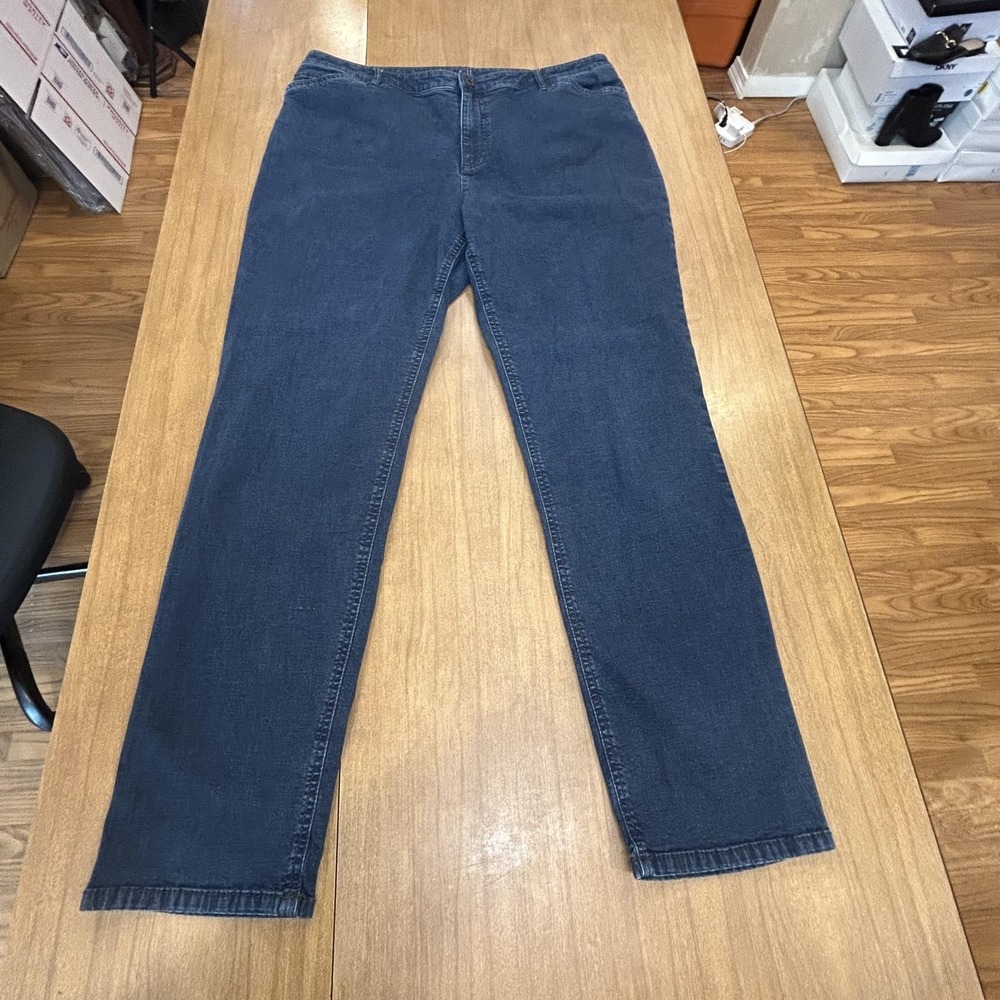 J Jill Jeans Womens 16 Tall Blue Tried &‎ True Slim Ankle Stretch Denim